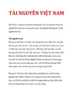 TÀI NGUYÊN VIỆT NAM pps