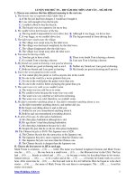 LUYỆN THI THỬ TN – ĐH NĂM 2011 MÔN ANH VĂN – MÃ ĐỀ 198 pps