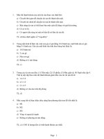 Trắc nghiệm tài chính ppt