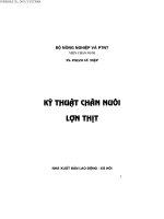Kỹ thuật chăn nuôi lợn thịt part 1 docx
