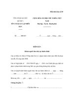 MẪU BIÊN BẢN Khám người theo thủ tục hành chính pptx