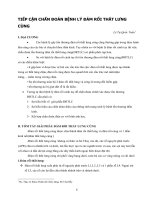 TIẾP CẬN CHẨN ĐOÁN BỆNH LÝ ĐÁM RỐI THẮT LƯNG CÙNG potx