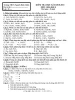 Đề kiểm tra hóa lớp 8 potx