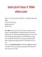 ĐỊA LÝ TỈNH VĨNH LONG: ĐIỀU KIỆN KINH TẾ pps