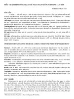 PHẪU THUẬT PHÌNH ĐỘNG MẠCH CHỦ NGỰC ĐOẠN XUỐNG VỚI SHUNT TẠM THỜI pps