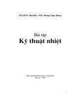 Bài tập kỹ thuật nhiệt part 1 ppt