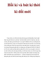 Hồi kí và bút kí thời kì đổi mới pptx