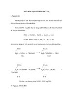 Thí nghiệm quan trắc khảo sát môi trường - Phần 1 - Bài 3 ppsx
