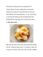 Thực đơn lý tưởng cho bà mẹ mang thai (P1) ppsx
