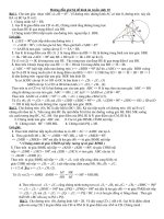 Hướng dẫn giải đề Hình học thi vào THPT qua các năm