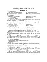 Đề luyện thi dh & cd năm 2011 Môn vật lý - Đề B ppsx