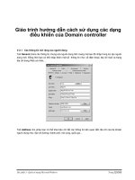 Giáo trình hướng dẫn cách sử dụng các dạng điều khiển của Domain controller phần 1 pptx