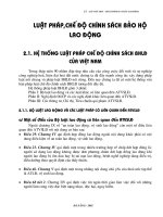 Giáo trình AN TOÀN LAO ĐỘNG - Chương 2 docx