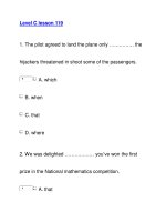 Level C lesson 119 ppt