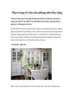 Mẹo trang trí cho căn phòng nhỏ hóa rộng doc