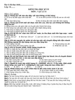 Đề kiểm tra vật lí lớp 8 pptx