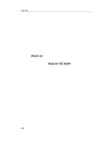 Giáo trình kỹ thuật số - Phần 2 Mạch tổ hợp - Chương 5 pps