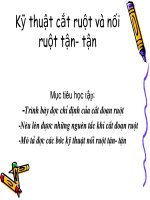 Cắt ruột và nối ruột tận tận   dr  vụ