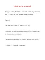 Thể chất và tư duy của bé 2-3 tuổi ppsx