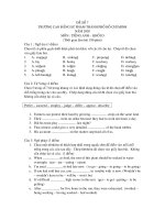 TUYỂN SINH ANH VĂN - ĐỀ SỐ 7 doc