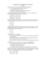 ĐỀ KIỂM TRA TRẮC NGHIỆM VẬT LÍ NÂNG CAO LỚP 11 pps