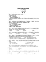 Đề thi thử trắc nghiệm môn Vật lý - Đề 24 pps