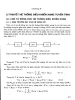 Cơ sở lý thuyết điều khiển tự động - Phần 2 Hệ thống điều chỉnh xung tuyến tính - Chương 2 pptx