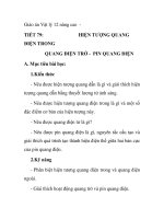 Giáo án Vật lý 12 nâng cao TIẾT 79: ĐIỆN TRONG QUANG ĐIỆN TRỞ - PIN QUANG ĐIỆN doc