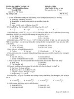 Kiểm Tra 1 Tiết Môn Vật Lý 11 pps