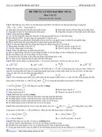 Đề thi tự luyện đại học môn vật lý - 16 docx