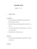 Giáo án mầm non -Gia đình của bé pps