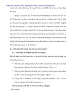 Sự thõa mãn của khách hàng và hoàn thiện quá trình phục vụ Khách hàng tại Cty TCM - 2 docx