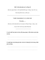 Mẫu Ý kiến thẩm định của Vụ Pháp chế potx