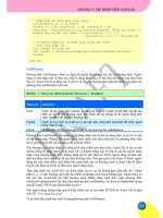 Giáo trình hướng dẫn lập trình các tham số của bảng vẽ phần 3 docx