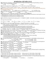 ĐỀ KIỂM TRA 1 TIẾT MÔN VẬT LÝ pdf