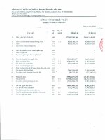 bảng cân đối kế toán ngày 30 tháng 09 năm 2013 công ty cổ phần chế biến hàng xuất khẩu cầu tre