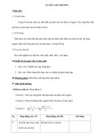 LUYỆN TẬP CHƯƠNG IV giáo án nâng cao potx