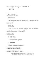 Giáo án Vật lý 12 nâng cao - TIẾT 83-B: ÔN TẬP ppt