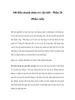 100 điều doanh nhân trẻ cần biết - Phần 20 docx