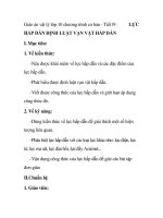 Giáo án vật lý lớp 10 chương trình cơ bản - Tiết19 : HẤP DẪN ĐỊNH LUẬT VẠN VẬT HẤP DẪN pptx