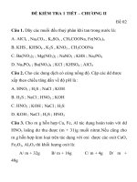 ĐỀ KIỂM TRA 1 TIẾT MÔN HÓA HỌC LỚP 11 ĐỀ 02 TRƯỜNG THPT PHAN THÚC TRỰC doc