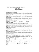 Đề ôn tập luyện thi tốt nghiệp Năm 2011 Môn: Vật lý - Đề 2 pps