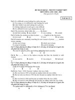 ĐỀ THAM KHẢO - THI TỐT NGHIỆP THPT MƠN TIẾNG ANH 2010 - 2011 pot