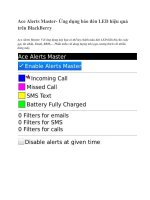 Ace Alerts Master- Ứng dụng báo đèn LED hiệu quả trên BlackBerry potx