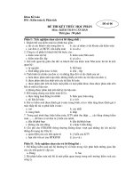 Khoa Kế toán BM : Kiểm toán & Phân tíchĐề số 06 pptx