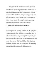 Thay đổi chế độ ăn để nhanh chóng giảm cân pot