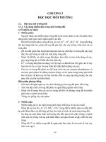 GIÁO TRÌNH ĐỘC HỌC MÔI TRƯỜNG - CHƯƠNG 3 doc
