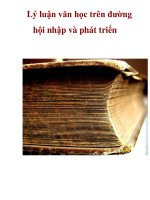 Lý luận văn học trên đường hội nhập và phát triển doc