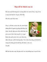 Mẹo để bé thích rau củ pdf