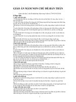 Giáo án mầm non - CHỦ ĐỀ:BẢN THÂN pdf